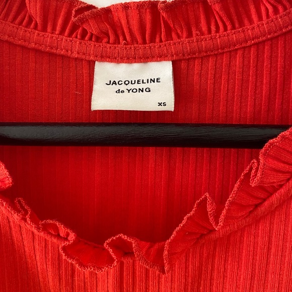 Red Tank with Ruffles - Picture 2 of 2